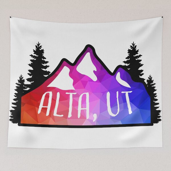 Item preview, Geometric Colorful Mountain Alta, Utah designed and sold by KlehmInTime.