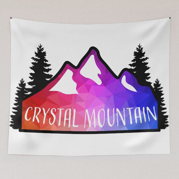 Item preview, Geometric Colorful Mountain Crystal Mountain, Washington designed and sold by KlehmInTime.