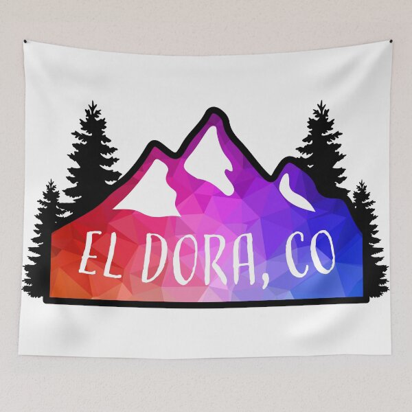 Item preview, Geometric Colorful Mountain El Dora, Colorado designed and sold by KlehmInTime.