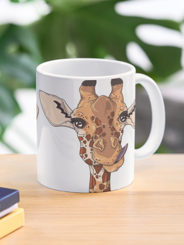 Giraffe Portrait - Engraved Stainless Steel Tumbler, Giraffe Travel Mug,  Gift Mug For Giraffe Lovers