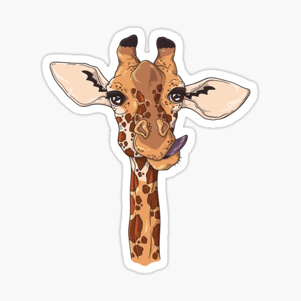 Item preview, Cute Giraffe Sticking Tongue Out designed and sold by amos20111.