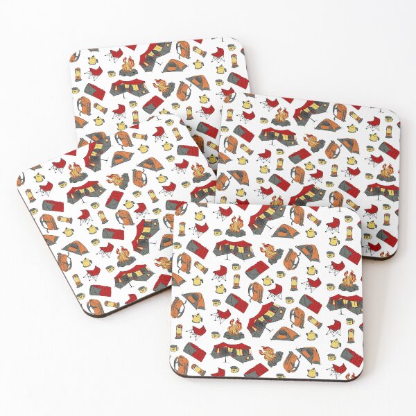 Item preview, Camping Pattern designed and sold by SonneFaunArt.