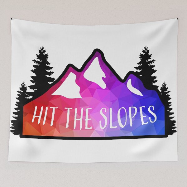 Item preview, Geometric Colorful Mountain Hit The Slopes designed and sold by KlehmInTime.