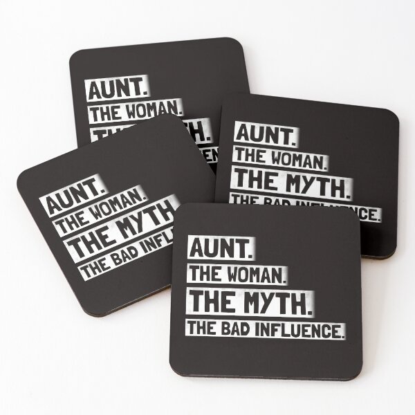 Item preview, Aunt The Woman The Myth The Bad Influence - Gift Auntie Aunt designed and sold by PremiumTShirts.