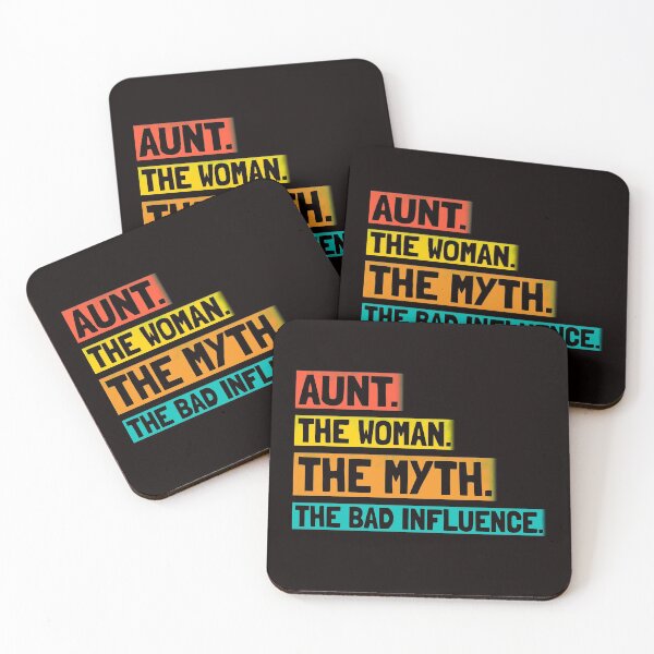 Item preview, Aunt The Woman The Myth The Bad Influence - Gift Auntie Aunt designed and sold by PremiumTShirts.