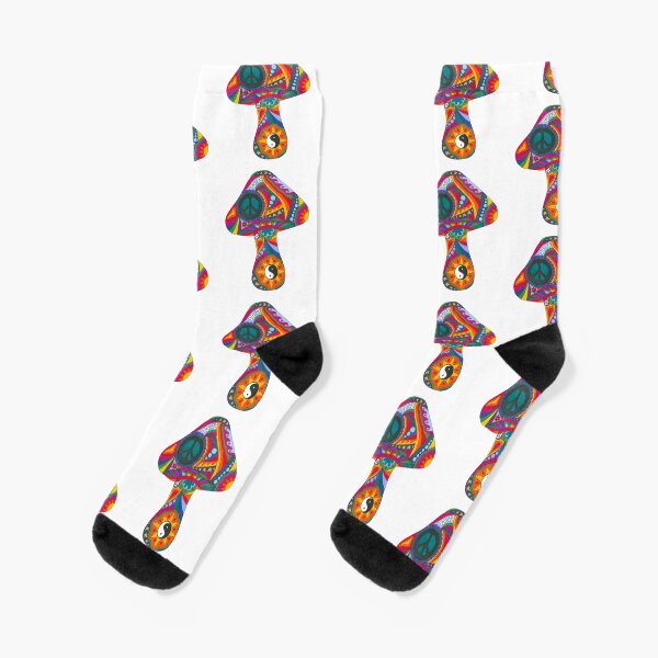 Psychedelic Mushroom Socks