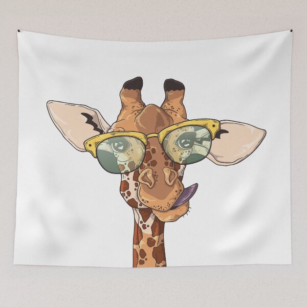 Item preview, Cute Giraffe With Cool Yellow Sunglasses designed and sold by amos20111.