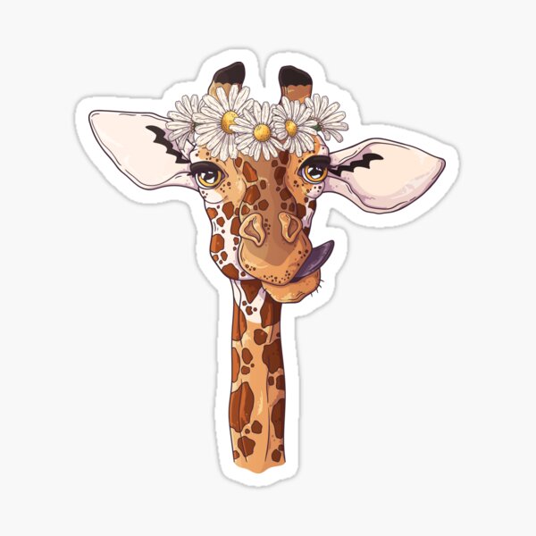 Cute Giraffe Flower Tumbler