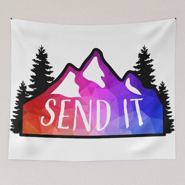 Item preview, Geometric Colorful Mountain Send It designed and sold by KlehmInTime.