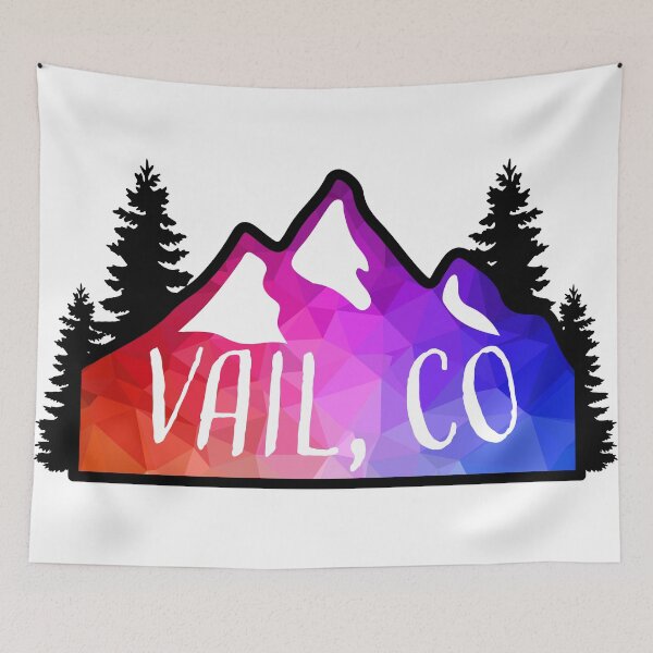 Item preview, Geometric Colorful Mountain Vail, Colorado designed and sold by KlehmInTime.