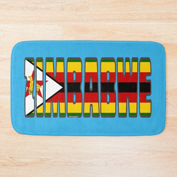 Item preview, Zimbabwe Font with Zimbabwean Flag designed and sold by Havocgirl.