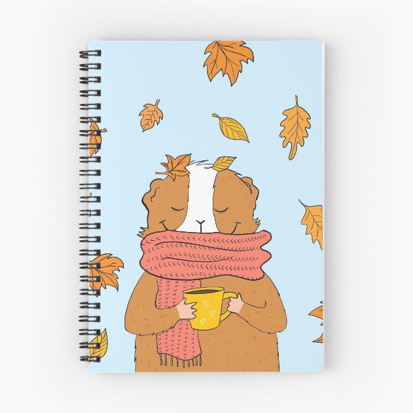 Item preview, Guinea pigs feeling autumn vibes  designed and sold by mondesign26.