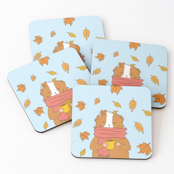 Item preview, Guinea pigs feeling autumn vibes  designed and sold by mondesign26.