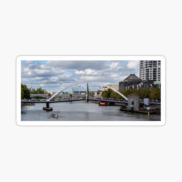Item preview, Melbourne looking up the Yarra to the MCG designed and sold by Geoffrey O'Hearn.