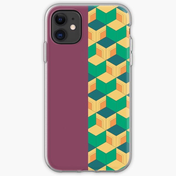 Demon Slayer Tomioka Giyuu haori pattern (1.1 - contrast) iPhone Soft Case