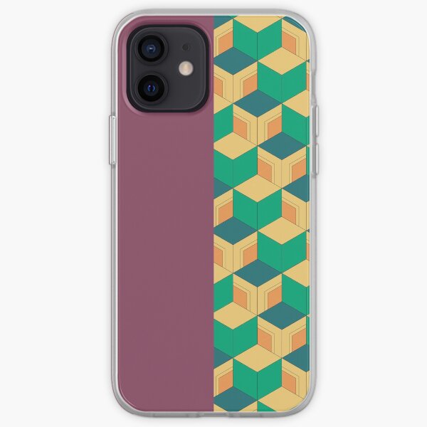 Demon Slayer Tomioka Giyuu haori pattern (1.1 - contrast) iPhone Soft Case