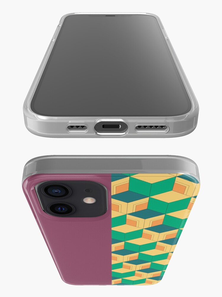 Alternate view of Demon Slayer Tomioka Giyuu haori pattern (1.1 - contrast) iPhone Case & Cover