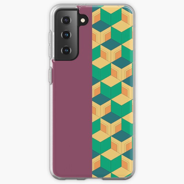 Demon Slayer Tomioka Giyuu haori pattern (1.1 - contrast) Samsung Galaxy Soft Case