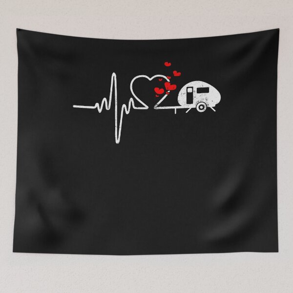 Item preview, Cute Heartbeat Camper Camping Campfire Lovers Gift designed and sold by findgreatshirts.