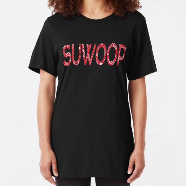 SUWOOP bandana pattern Slim Fit T-Shirt