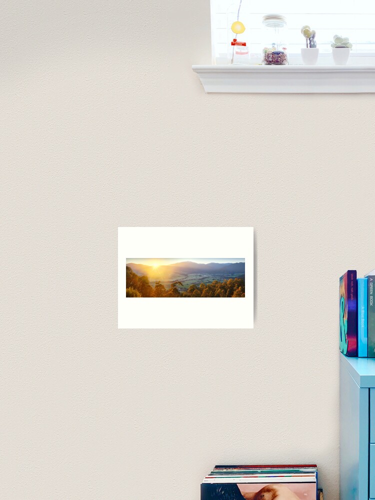 Thumbnail 2 of 3, Art Print, Mt Beauty Township, Kiewa Valley, Victoria, Australia designed and sold by Chockstone.