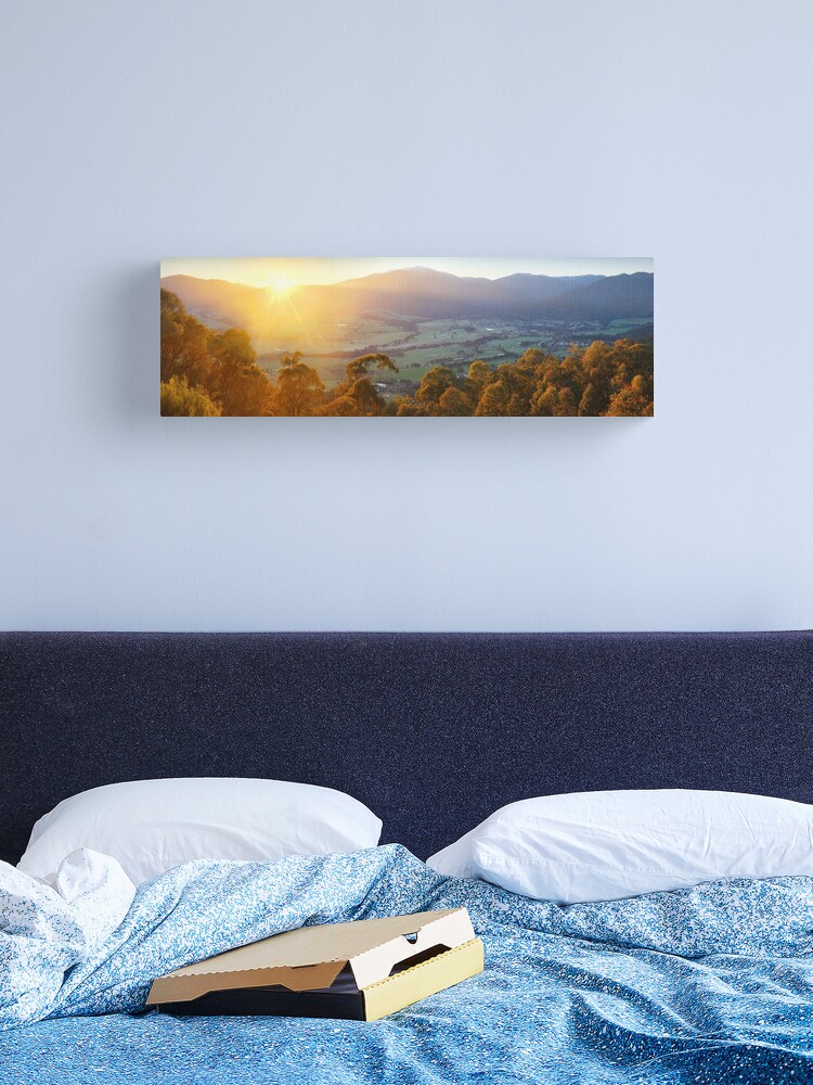 Thumbnail 2 of 3, Canvas Print, Mt Beauty Township, Kiewa Valley, Victoria, Australia designed and sold by Chockstone.