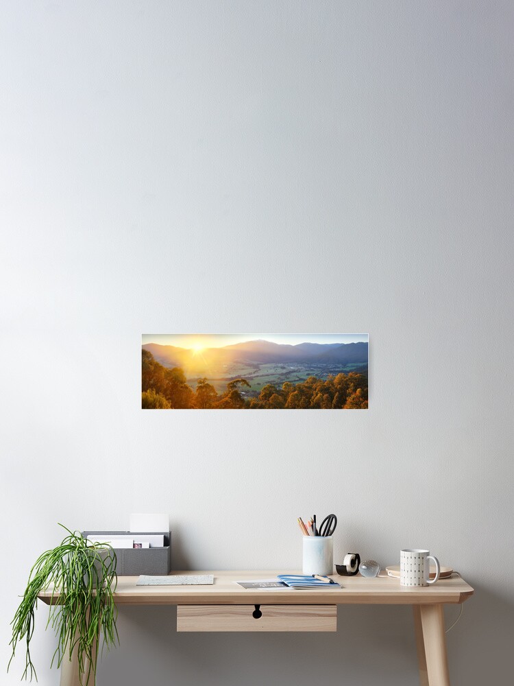 Thumbnail 2 of 3, Poster, Mt Beauty Township, Kiewa Valley, Victoria, Australia designed and sold by Chockstone.