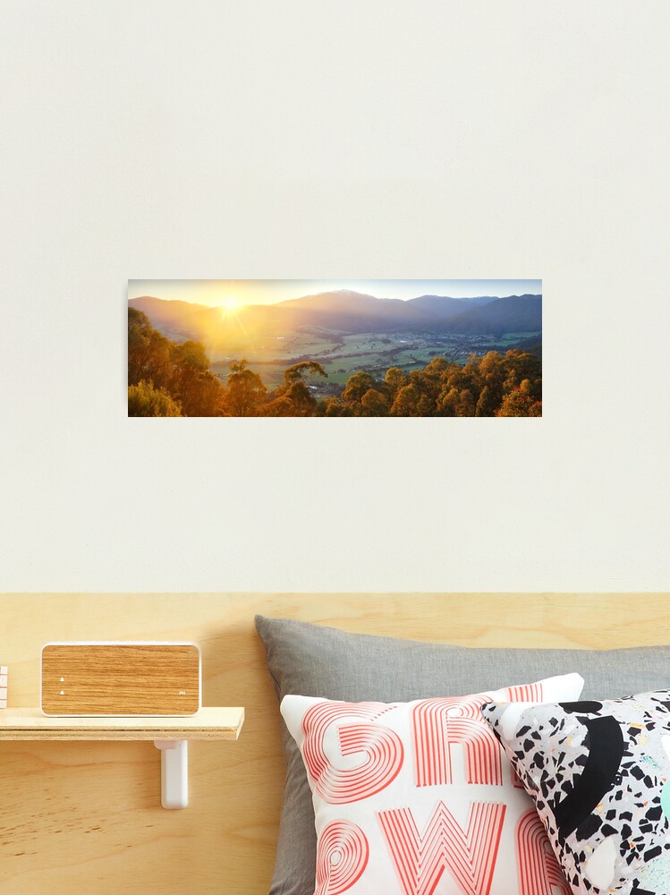 Thumbnail 2 of 3, Photographic Print, Mt Beauty Township, Kiewa Valley, Victoria, Australia designed and sold by Chockstone.