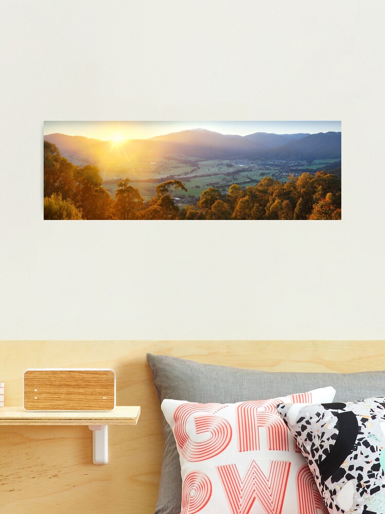 Thumbnail 2 of 3, Photographic Print, Mt Beauty Township, Kiewa Valley, Victoria, Australia designed and sold by Chockstone.