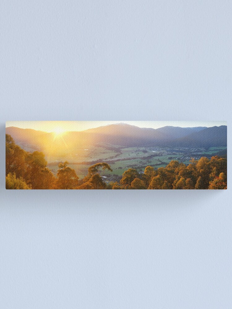 Thumbnail 1 of 3, Canvas Print, Mt Beauty Township, Kiewa Valley, Victoria, Australia designed and sold by Chockstone.
