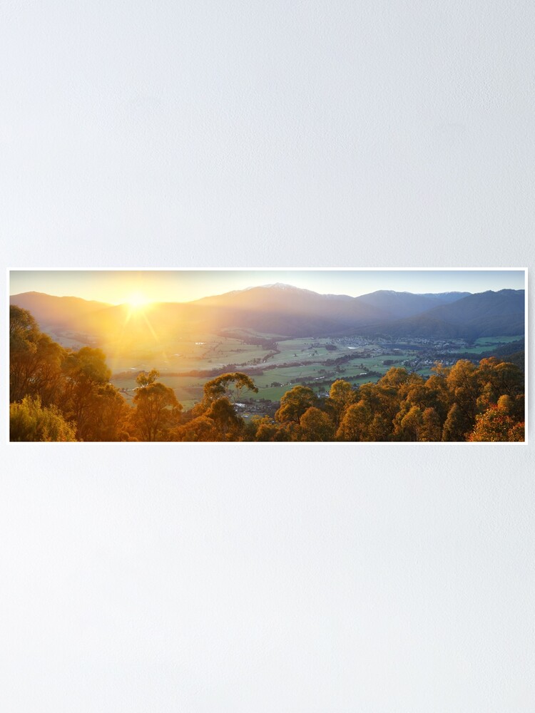 Thumbnail 1 of 3, Poster, Mt Beauty Township, Kiewa Valley, Victoria, Australia designed and sold by Chockstone.