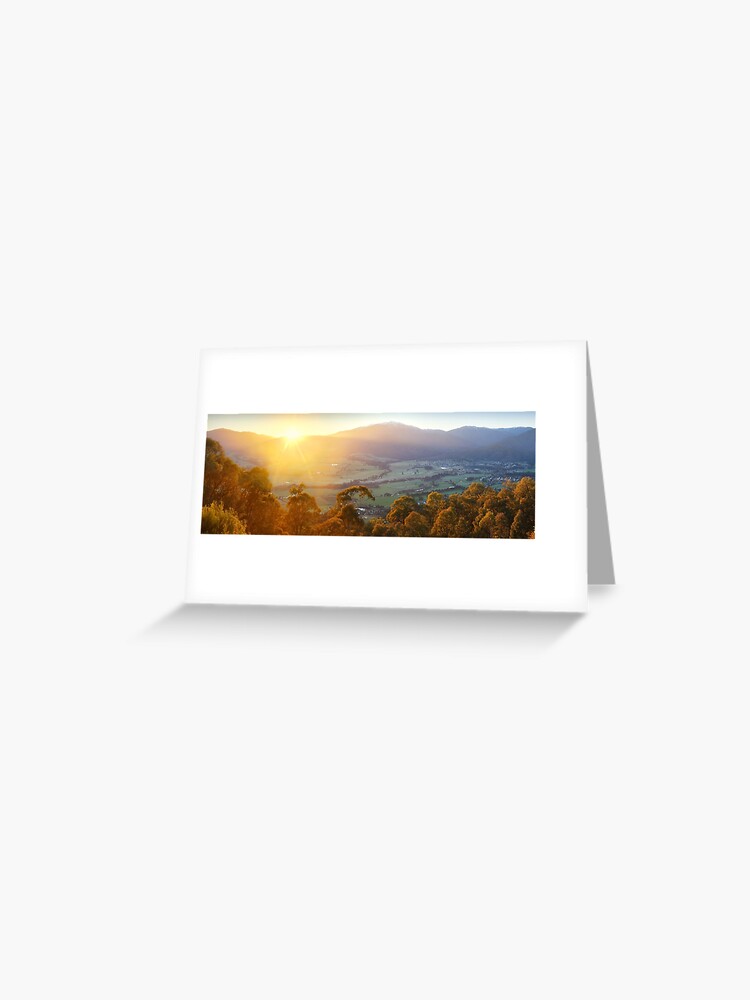 Thumbnail 1 of 2, Greeting Card, Mt Beauty Township, Kiewa Valley, Victoria, Australia designed and sold by Chockstone.
