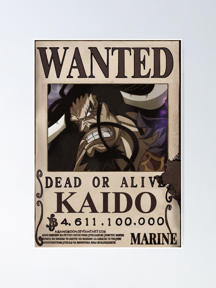 Monkey D Luffy Gear 5 Nika Wanted Bounty Poster by Amanomoon