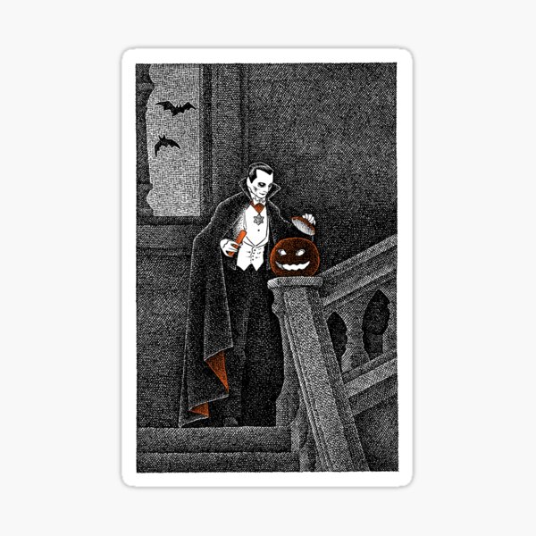 Count Dracula's Halloween Sticker