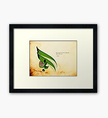 Arabic Calligraphy - Rumi - Light Framed Print