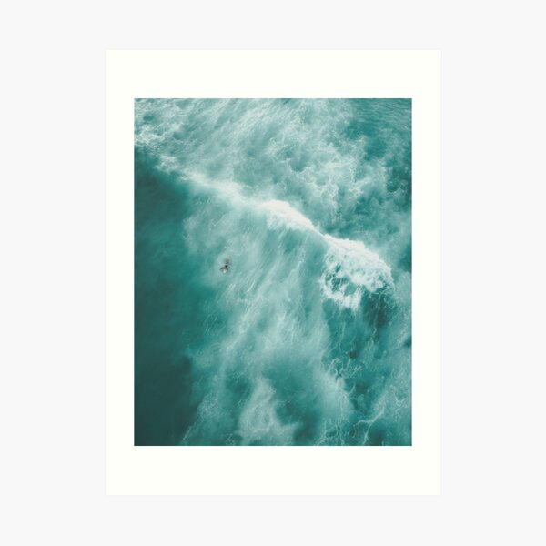 Surfer Surfing Bondi Beach Art Print