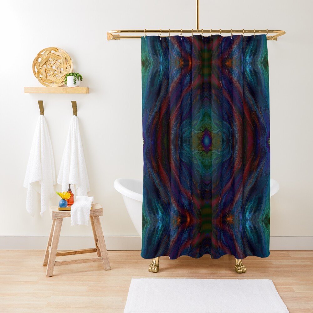 Aurora: rainbow Shower Curtain