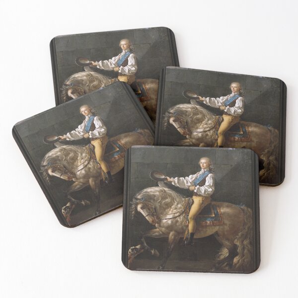 Item preview, Equestrian Portrait of Stanisław Kostka Potocki by Jacques Louis David designed and sold by Xzendor7 Digital Art Creations.