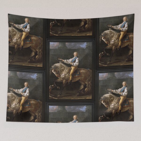 Item preview, Equestrian Portrait of Stanisław Kostka Potocki by Jacques Louis David designed and sold by Xzendor7 Digital Art Creations.