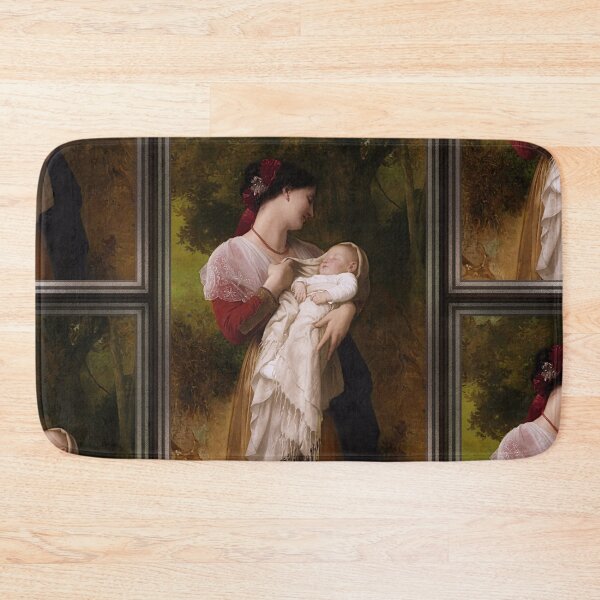 Item preview, Maternal Admiration by William Adolphe Bouguereau - Old Masters Reproductions designed and sold by Xzendor7 Digital Art Creations.