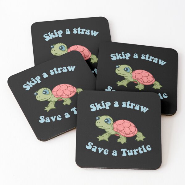 Item preview, Skip a Straw Save A Turtle designed and sold by merchninja.