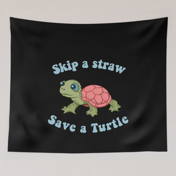 Item preview, Skip a Straw Save A Turtle designed and sold by merchninja.