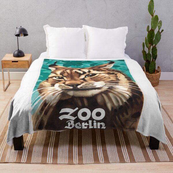 Item preview, 1930 Ludwig Hohlwein Zoo Berlin Lynx Poster designed and sold by retrographics.