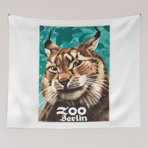 Item preview, 1930 Ludwig Hohlwein Zoo Berlin Lynx Poster designed and sold by retrographics.