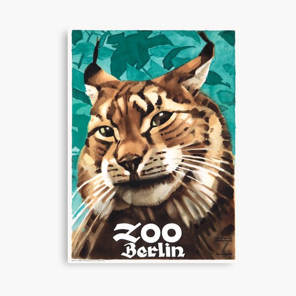 Artikel-Vorschau von 1930 Ludwig Hohlwein Zoo Berlin Luchs Poster, designt und verkauft von retrographics.