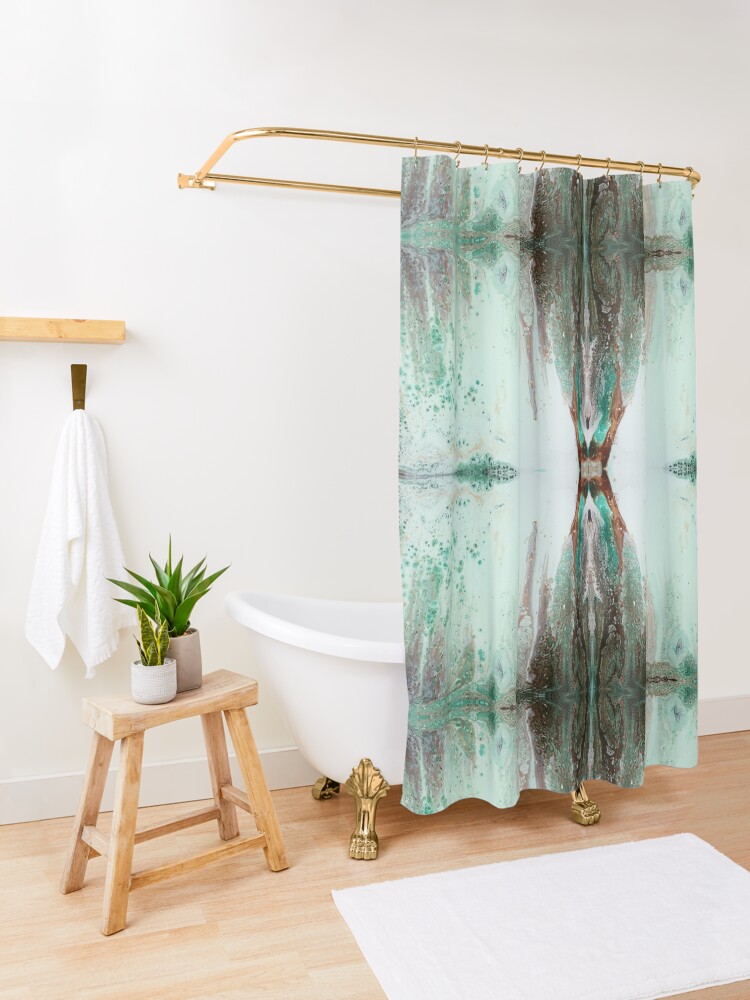 Alternate view of Before the Waterfall Shower Curtain