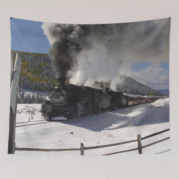 Item preview, Train behind Engine 488 at Crossing designed and sold by Spattergull.