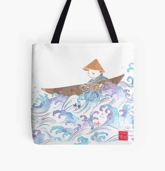 Bags  Traditional Okinawa Bingata Kimono Pattern Tote Bag From