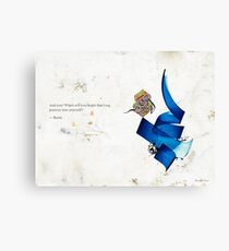 Arabic calligraphy - Rumi - journey into self Canvas Print