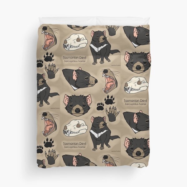 Tasmanian Devil Duvet Cover